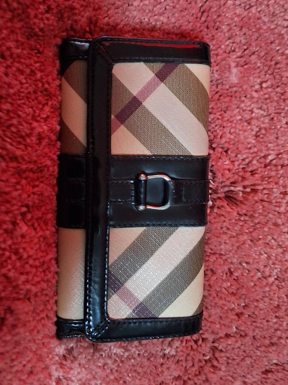 Burberry AUTHENTIC Clutch black and brown check